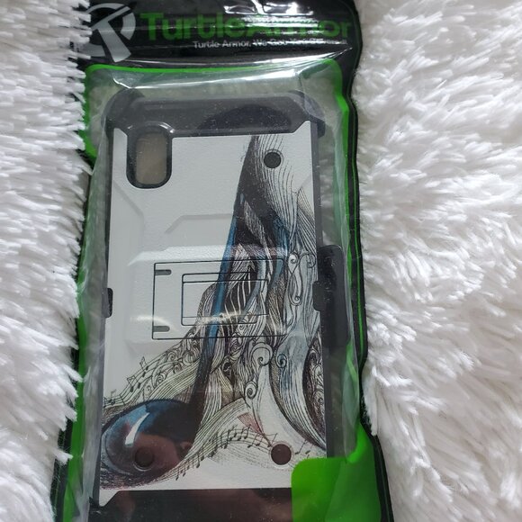 Turtle Armor Phone Case Music Note Samsung A10E A20E - Picture 1 of 2